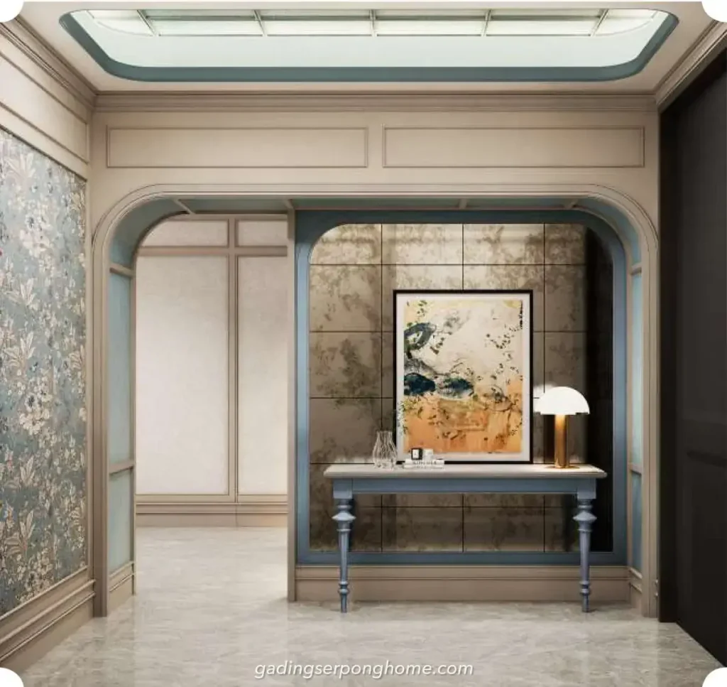 Desain Living Room - Foyer Rumah Bellefont East Summarecon Serpong Tipe 8