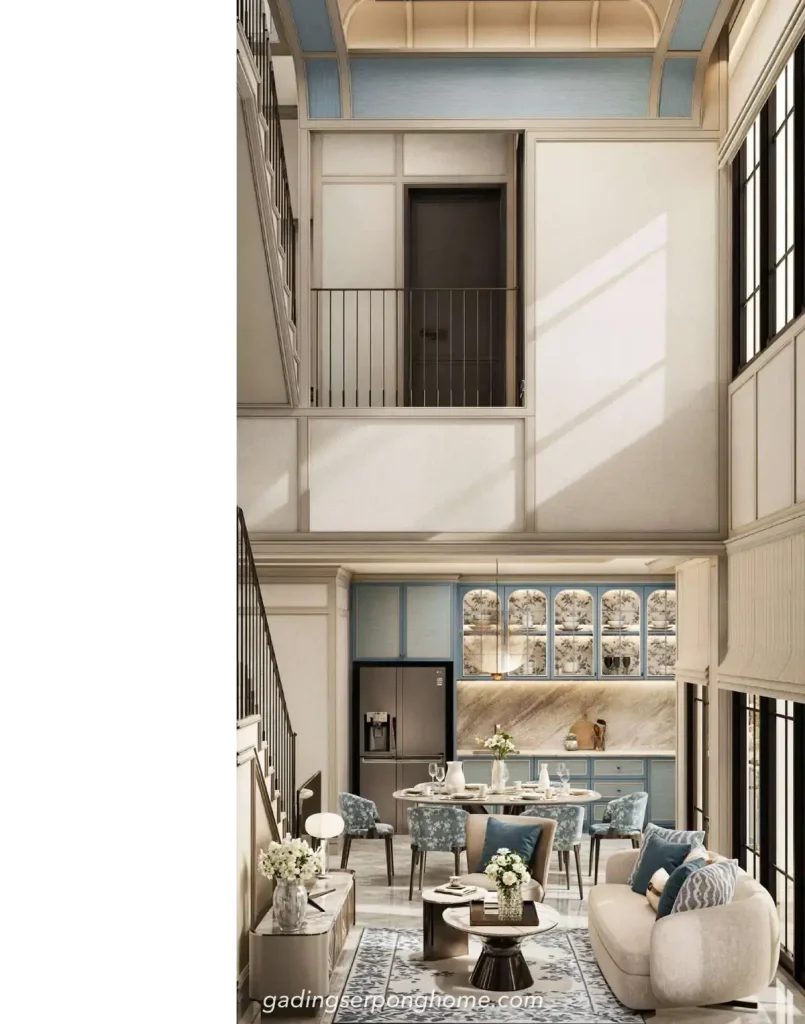 Desain Living Room - Foyer Rumah Bellefont East Summarecon Serpong Tipe 8