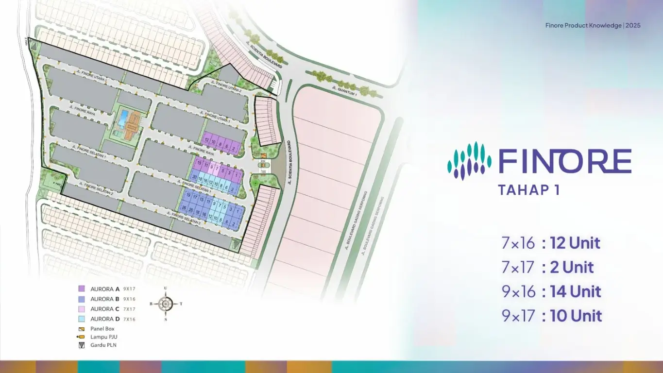 Siteplan Finore Summarecon Serpong