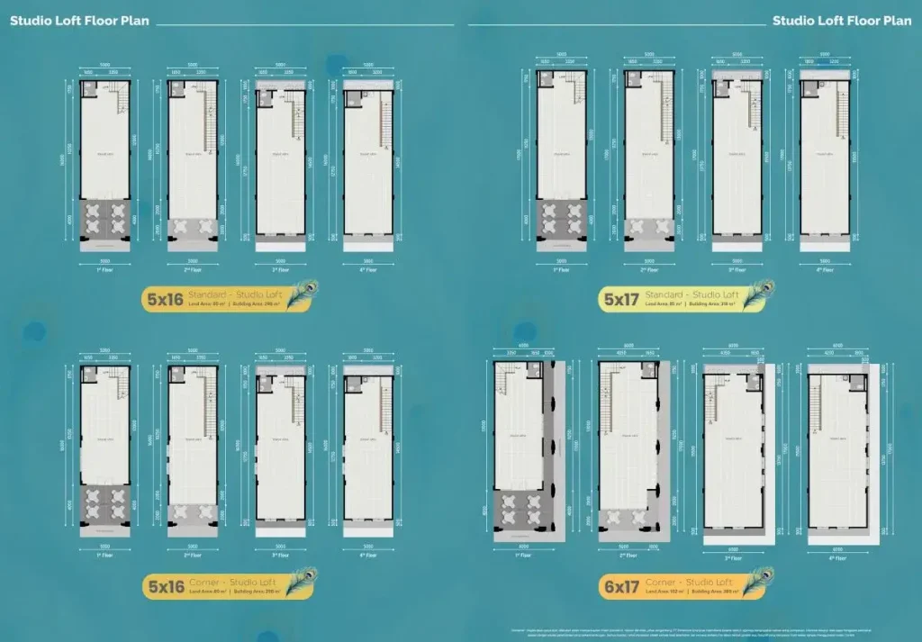 Denah Studio Loft Maggiore Signature West Gading Serpong