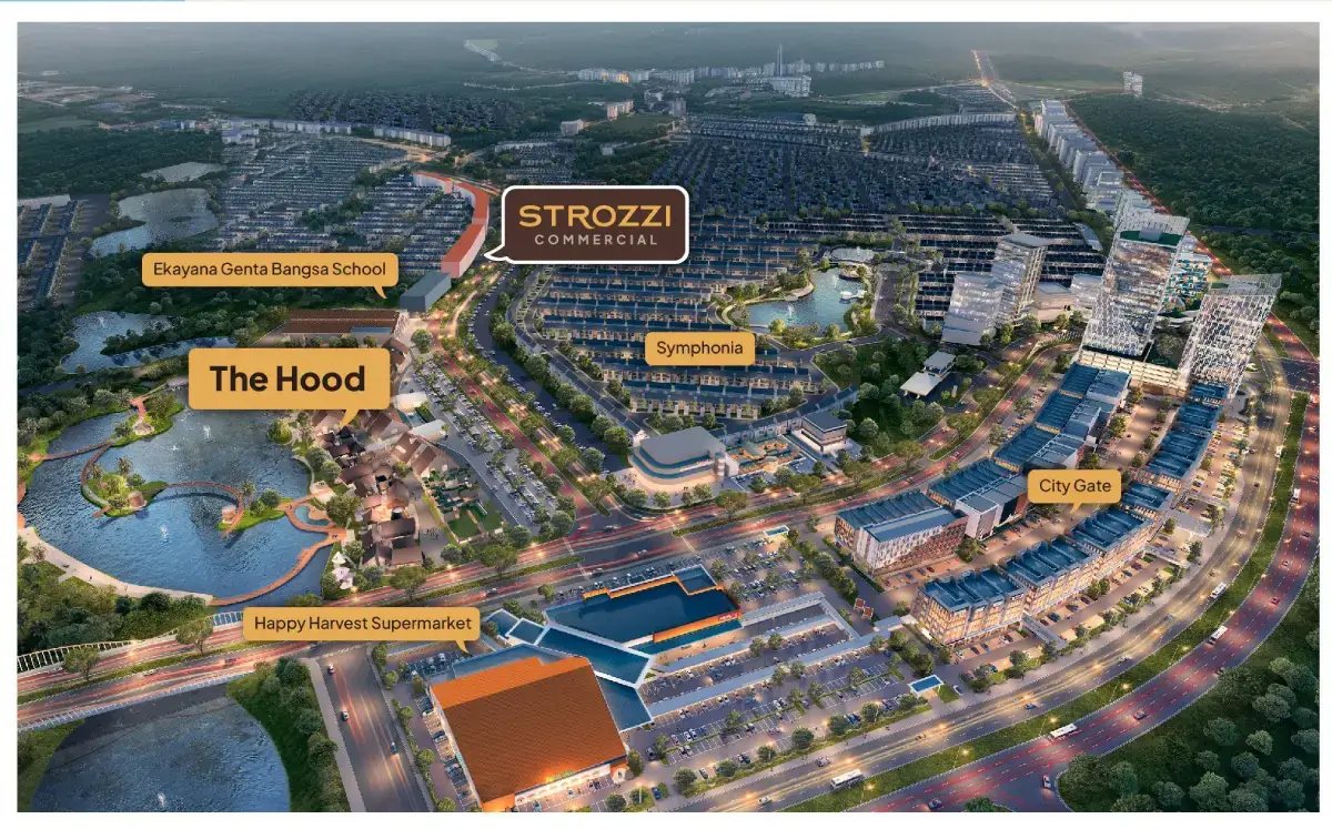 Lokasi Strozzi Commercial Summarecon Serpong